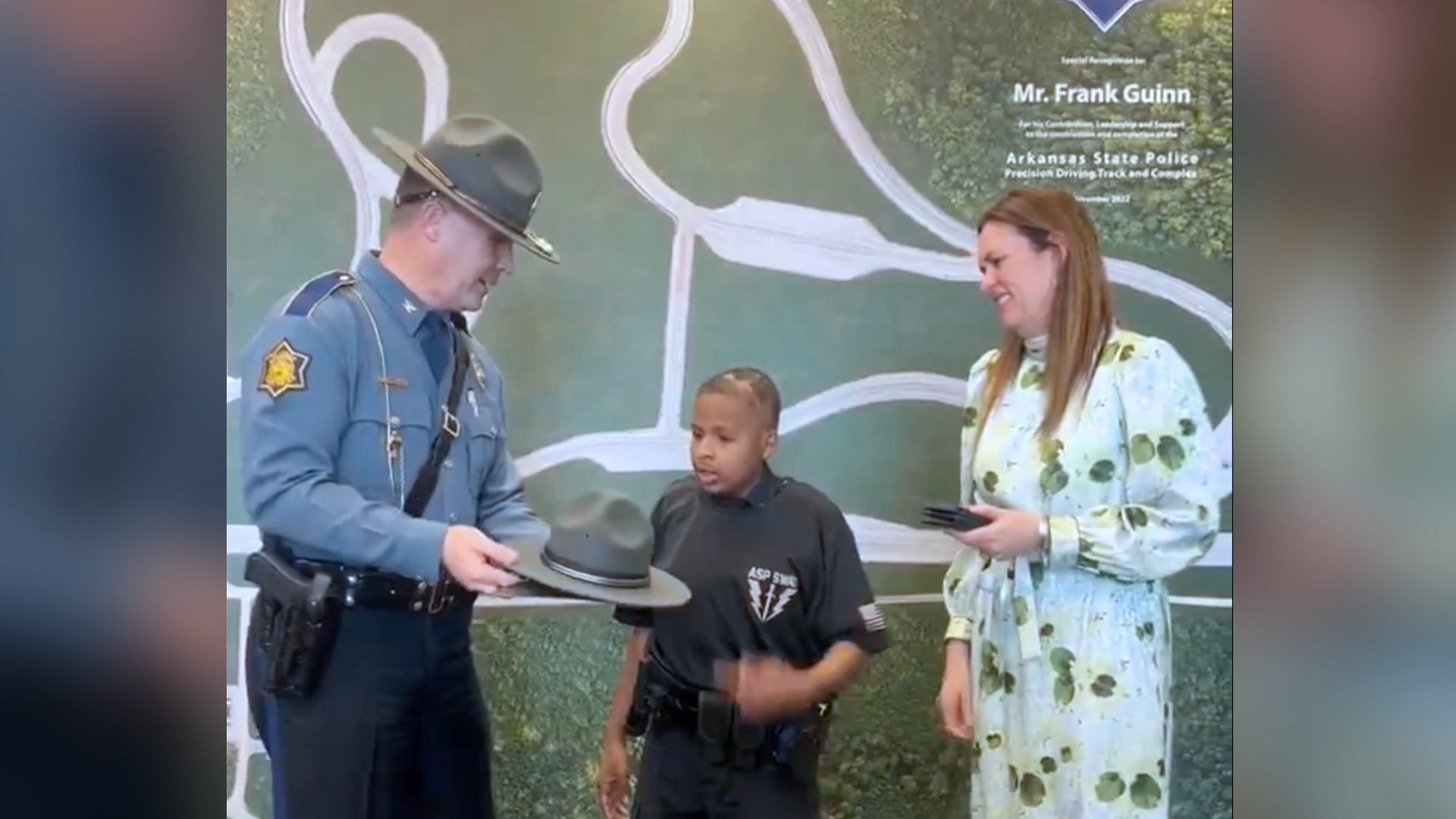 Cancer Survivor Honored by Trump Now Sworn-In as State Trooper by Gov. Sarah Huckabee Sanders